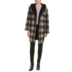 NWT⭐️ Levi’s Flannel Plaid Print Wool-Blend Coat